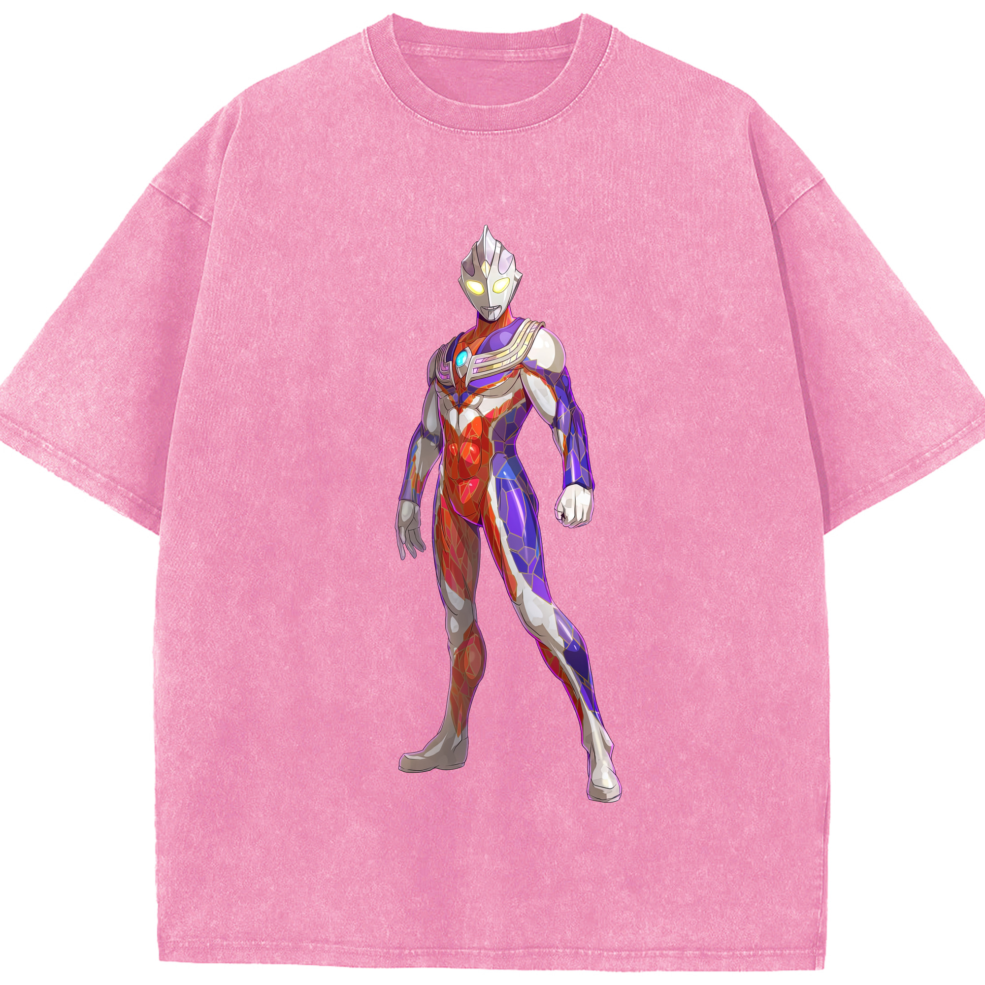 （画像用） ウルトラマン Ultraman 綿100% ヴィンテージ風 半袖Tシャツ（フロントプリント）